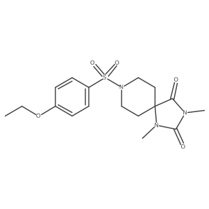 8-(4-Ethoxybenzenesulfonyl)-1,3-dimethyl-1,3,8-triazaspiro[4.5]decane-2,4-dione Structure