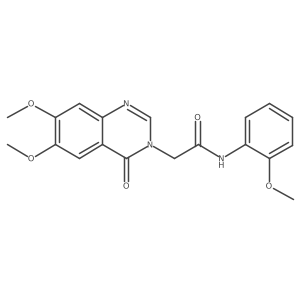 2-(6,7-dimethoxy-4-oxoquinazolin-3(4H)-yl)-N-(2-methoxyphenyl)acetamide结构式