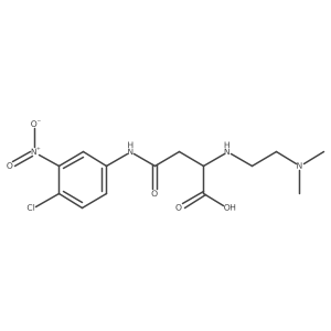 4-((4-Chloro-3-nitrophenyl)amino)-2-((2-(dimethylamino)ethyl)amino)-4-oxobutanoic acid Structure