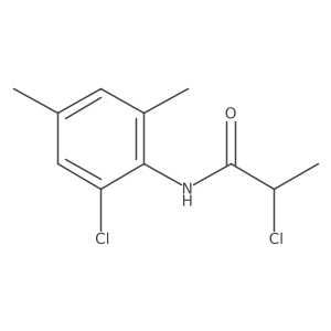 2-chloro-N-(2-chloro-4,6-dimethylphenyl)propanamide Structure