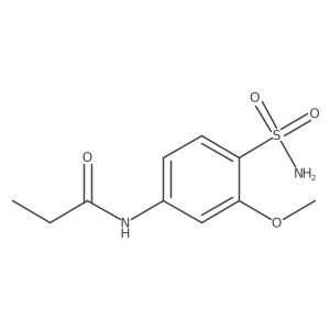 N-[4-(Aminosulfonyl)-3-methoxyphenyl]propanamide结构式