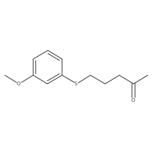 5-((3-Methoxyphenyl)thio)pentan-2-one Structure