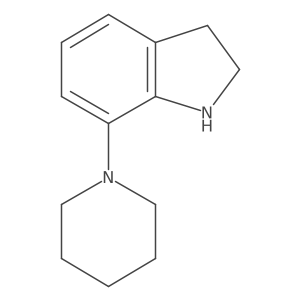 7-(Piperidin-1-YL)-2,3-dihydro-1H-indole结构式