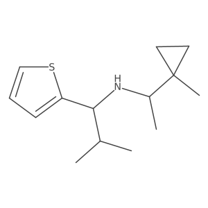 N-[1-(1-Methylcyclopropyl)ethyl]-I+/--(1-methylethyl)-2-thiophenemethanamine结构式