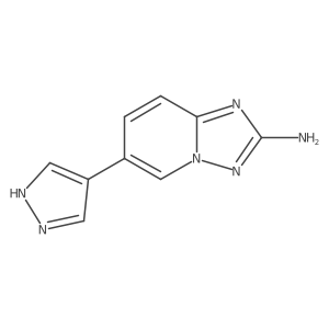 6-(1H-Pyrazol-4-yl)[1,2,4]triazolo[1,5-a]pyridin-2-amine Structure