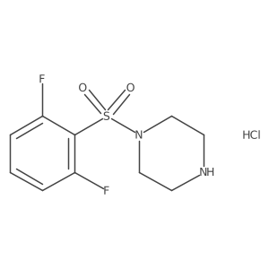 1-(2,6-Difluorobenzenesulfonyl)piperazine hydrochloride结构式