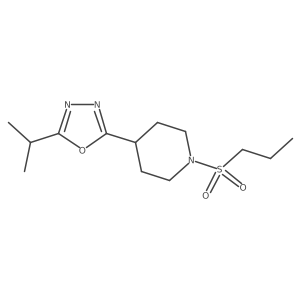 2-Isopropyl-5-(1-(propylsulfonyl)piperidin-4-yl)-1,3,4-oxadiazole Structure