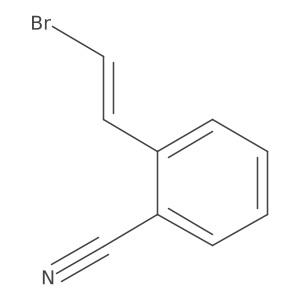 2-(2-Bromoethenyl)benzonitrile Structure