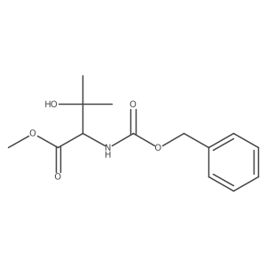 methyl (2S)-2-{[(benzyloxy)carbonyl]amino}-3-hydroxy-3-methylbutanoate Structure