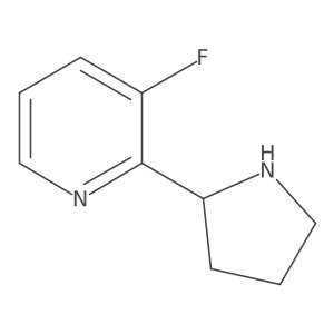 (S)-3-Fluoro-2-(pyrrolidin-2-yl)pyridine Structure