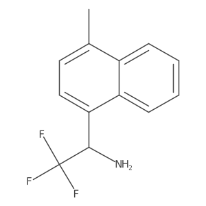 (1S)-2,2,2-Trifluoro-1-(4-methylnaphthalen-1-YL)ethanamine结构式