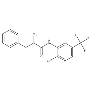 (I+/-S)-I+/--Amino-N-[2-chloro-5-(trifluoromethyl)phenyl]benzenepropanamide结构式