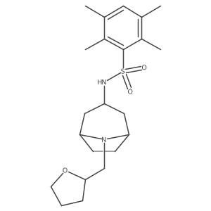 2,3,5,6-Tetramethyl-N-[8-[(tetrahydro-2-furanyl)methyl]-8-azabicyclo[3.2.1]oct-3-yl]benzenesulfonamide Structure