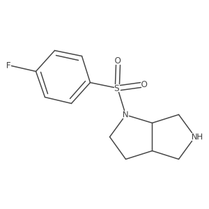 cis-1-((4-Fluorophenyl)sulfonyl)octahydropyrrolo[3,4-b]pyrrole结构式