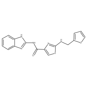 N-(1H-benzimidazol-2-yl)-2-[(furan-2-ylmethyl)amino]-1,3-thiazole-4-carboxamide Structure