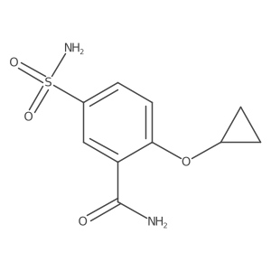 2-Cyclopropoxy-5-sulfamoylbenzamide结构式