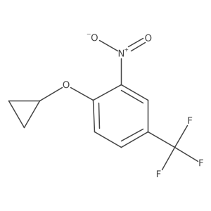 1-Cyclopropoxy-2-nitro-4-(trifluoromethyl)benzene结构式