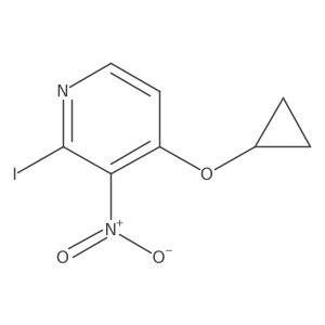 4-Cyclopropoxy-2-iodo-3-nitropyridine结构式