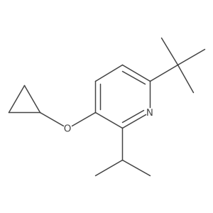 6-Tert-butyl-3-cyclopropoxy-2-isopropylpyridine结构式