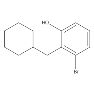 3-Bromo-2-(cyclohexylmethyl)phenol结构式