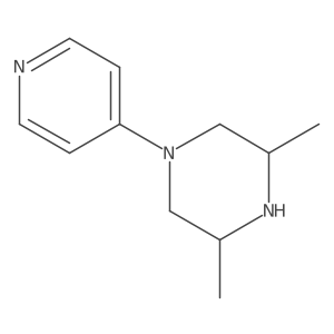 3,5-Dimethyl-1-(pyridin-4-yl)piperazine Structure