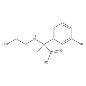 I+/--[(2-Aminoethyl)amino]-3-bromo-I+/--methylbenzeneacetic acid结构式