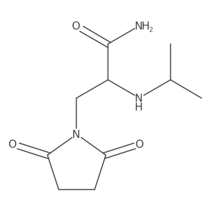 3-(2,5-Dioxopyrrolidin-1-yl)-2-(isopropylamino)propanamide Structure