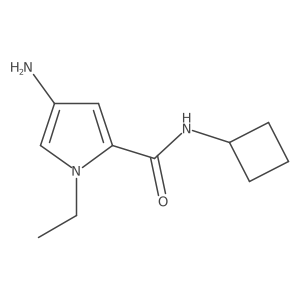 1H-Pyrrole-2-carboxamide, 4-amino-N-cyclobutyl-1-ethyl-结构式