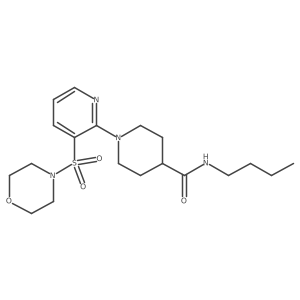 N-butyl-1-(3-(morpholinosulfonyl)pyridin-2-yl)piperidine-4-carboxamide Structure