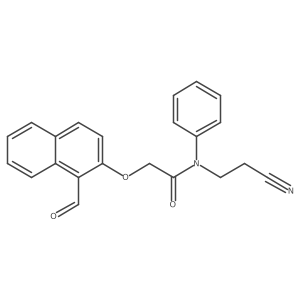 N-(2-Cyanoethyl)-2-[(1-formylnaphthalen-2-YL)oxy]-N-phenylacetamide Structure