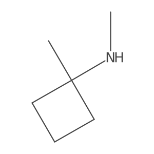N,1-Dimethylcyclobutanamine Structure
