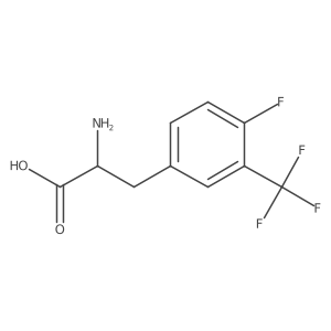 (R)-2-Amino-3-(4-fluoro-3-(trifluoromethyl)phenyl)propanoic acid结构式