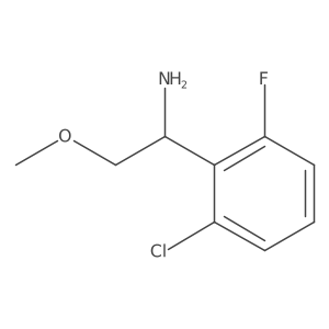 (S)-1-(2-Chloro-6-fluorophenyl)-2-methoxyethan-1-amine Structure