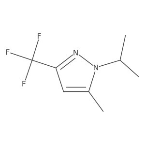 5-Methyl-1-propan-2-yl-3-(trifluoromethyl)pyrazole Structure