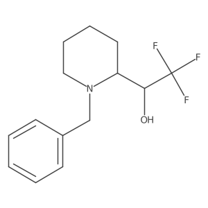 1-(1-Benzylpiperidin-2-yl)-2,2,2-trifluoroethan-1-ol结构式