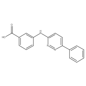 3-[(6-Phenyl-3-pyridazinyl)amino]benzoic acid结构式