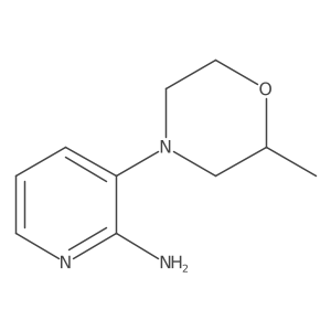 3-(2-Methyl-4-morpholinyl)-2-pyridinamine结构式