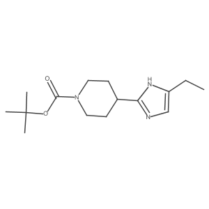 tert-butyl 4-(4-ethyl-1H-imidazol-2-yl)piperidine-1-carboxylate Structure