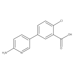 5-(6-Aminopyridin-3-YL)-2-chlorobenzoic acid Structure