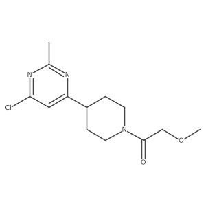 1-(4-(6-Chloro-2-methylpyrimidin-4-yl)piperidin-1-yl)-2-methoxyethanone Structure