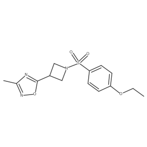 5-(1-((4-Ethoxyphenyl)sulfonyl)azetidin-3-yl)-3-methyl-1,2,4-oxadiazole结构式