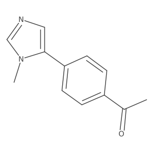 1-[4-(1-Methyl-1H-imidazol-5-yl)phenyl]ethan-1-one Structure