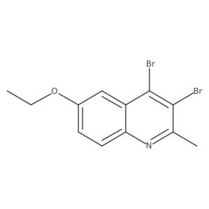 3,4-Dibromo-6-ethoxy-2-methylquinoline Structure