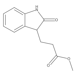 Methyl 3-(2-oxoindolin-3-yl)propanoate结构式