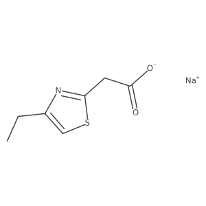 Sodium 2-(4-ethyl-1,3-thiazol-2-yl)acetate结构式