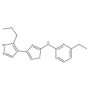 4-Ethyl-N-[4-[3-(methoxymethyl)-1h-pyrazol-4-yl]-2-thiazolyl]-2-pyrimidinamine Structure
