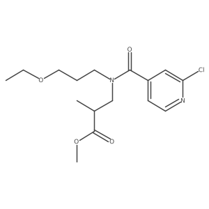 methyl 3-[1-(2-chloropyridin-4-yl)-N-(3-ethoxypropyl)formamido]-2-methylpropanoate Structure