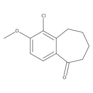 1-Chloro-2-methoxy-6,7,8,9-tetrahydro-5H-benzo[7]annulen-5-one结构式