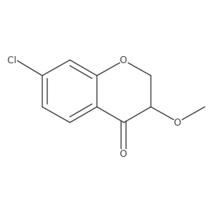 7-Chloro-3-methoxy-3,4-dihydro-2H-1-benzopyran-4-one Structure