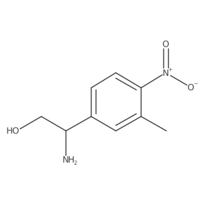 2-Amino-2-(3-methyl-4-nitrophenyl)ethan-1-ol结构式